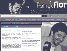 Tablet Screenshot of patrick-fiori.com